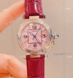 Cartier Pasha Women'S Watch 35mm Pink Face High End Replica 